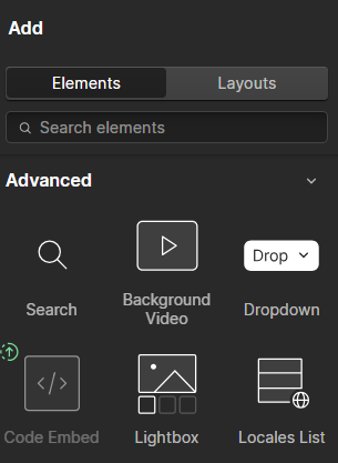 Webflow - Embed Custom Code
