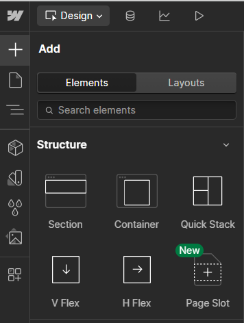 Webflow - How to Use Elements