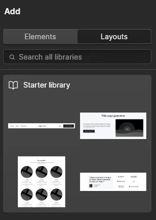 Webflow - Layout Elements
