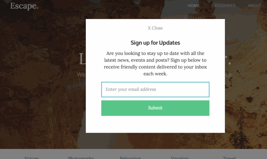 Webflow Pop-Up Modal