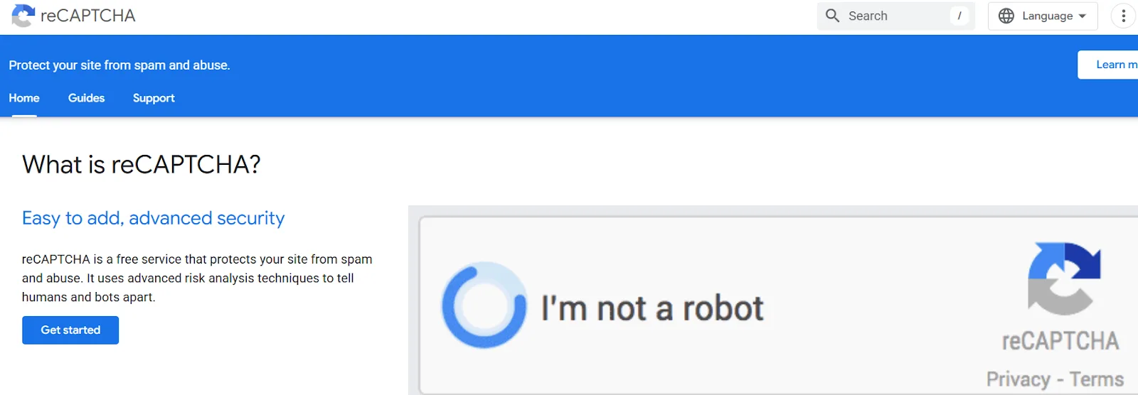 Webflow - Register Your Site with Google reCAPTCHA